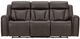 Parker House® Maveric Bette Coffee Power Reclining Sofa with Zero Gravity and Drop Down Table-4