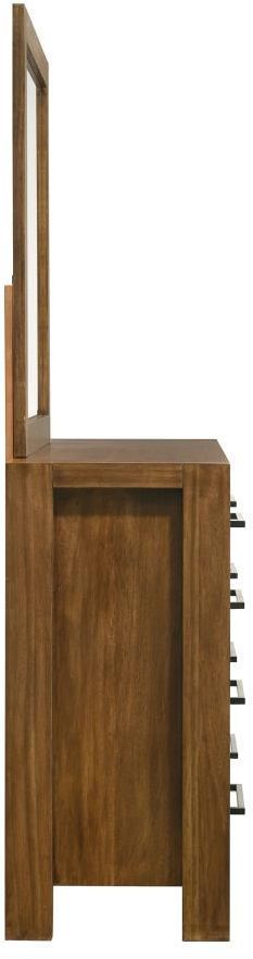 Coaster® Adderley Warm Brown Dresser and Mirror Set-2