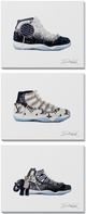 Classy Living 3-piece Luxe Kicks Couture Triptych Wall Art-0