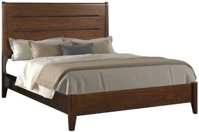 Bernards Dorval Brown King Slotted Panel Bed-0