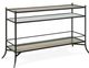 Century® Great South Bay Tom-Tom Rustic Black Glass Top Console with Metal Base-0