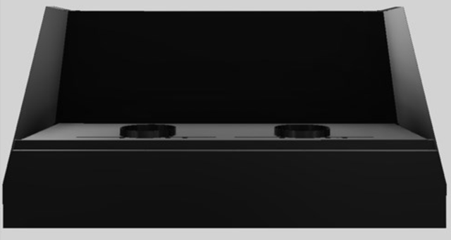 Vent-A-Hood® Designer Series 60" Black Wall Mounted Range Hood-2