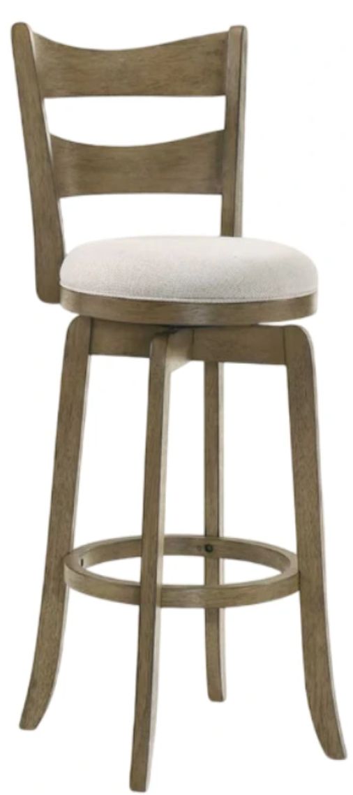 Armen Living Blair Creamy Neutral/Wheat Swivel Counter Stool-0