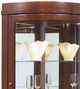 Pulaski™ PFC Chocolate Cherry Corner Curio -1