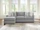 Signature Design by Ashley® Artisian Loft 2-Piece Pewter Left-Arm Facing Sectional and Chaise-0