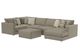 iAmerica Aviator Sand 5pc Right Arm Chaise Sectional-0