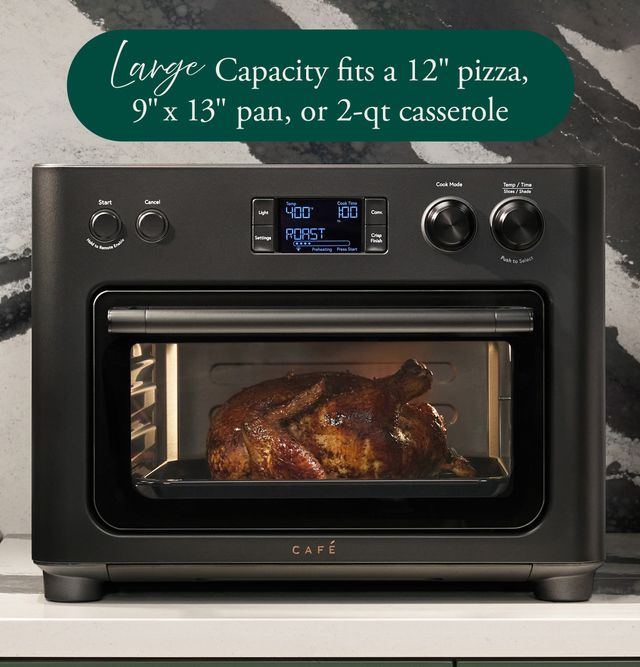 CAFÉ™ Couture™ 0.8 Cu. Ft. Matte Black Toaster Oven with Air Fry-1