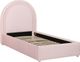 TOV Furniture Gumdrop Blush Twin Velvet Bed-3
