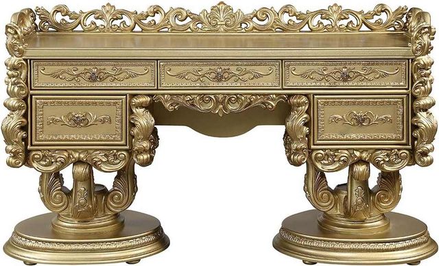 ACME Furniture Bernadette Gold Vanity Desk-3