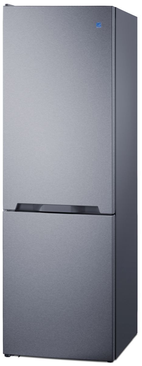 Summit® 24" 11.7 Cu. Ft. Stainless Steel Counter Depth Bottom Freezer Refrigerator-1