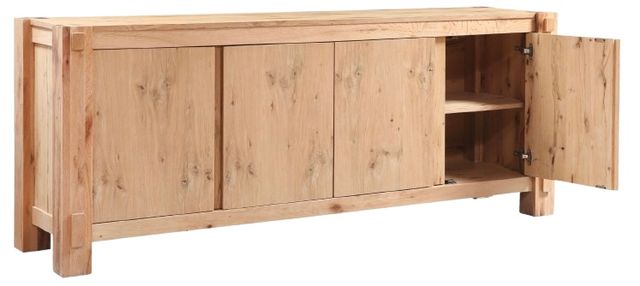 Home Trends & Design Flagstaff Natural Distressed Oak Buffet-2