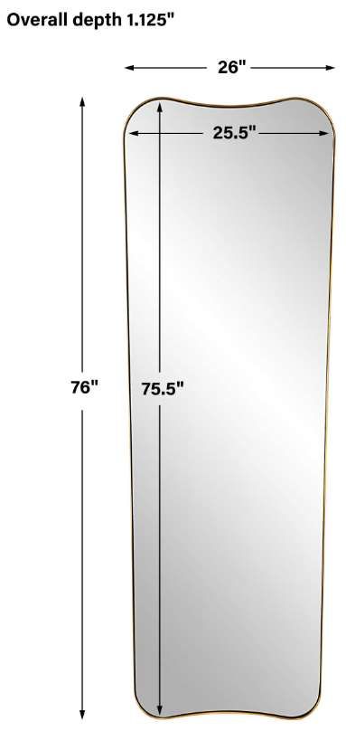 Uttermost® Belvoir Antique Brass Large Mirror-2