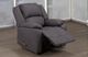 Titus Furniture Grey Swivel Rocker Recliner Chair-1