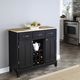 homestyles® Buffet Of Buffets Black/Natural Wood Server-1