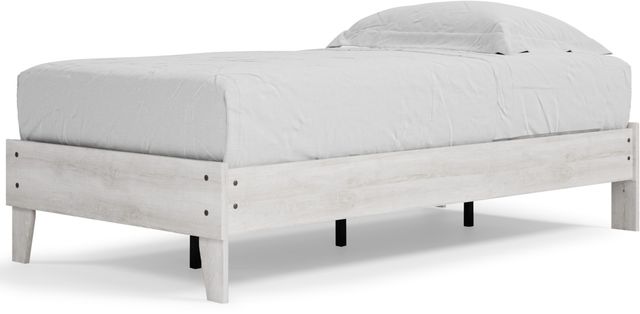 Signature Design by Ashley® Shawburn Whitewash Twin Platform Bed-3