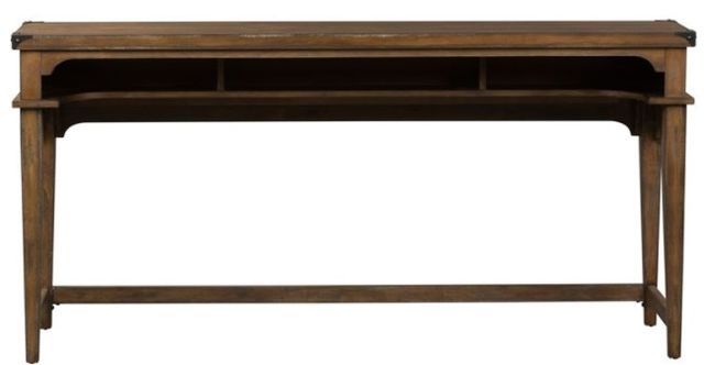 Liberty Furniture Aspen Skies 4-Piece Weathered Brown Console Set-2