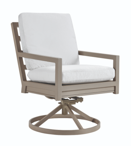 Lane Venture® Swivel Taupe/White Dining Chair-0