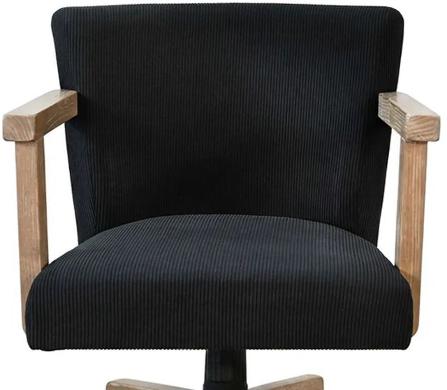 Sunny Designs™ Gibson Black Corduroy/Oak Grove Game Chair-4