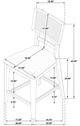 Coaster® Kailani 2-Piece Beige Counter Stool Set-2