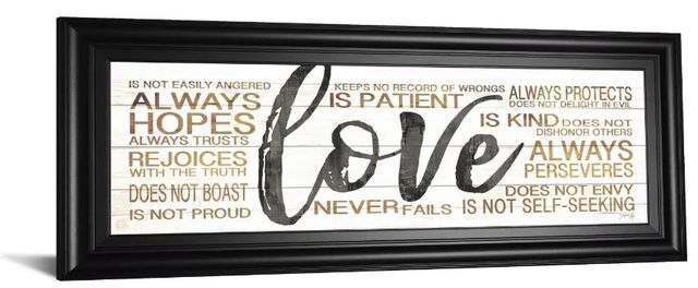 Classy Art Love by Marla Rae Framed Print Wall Art-0