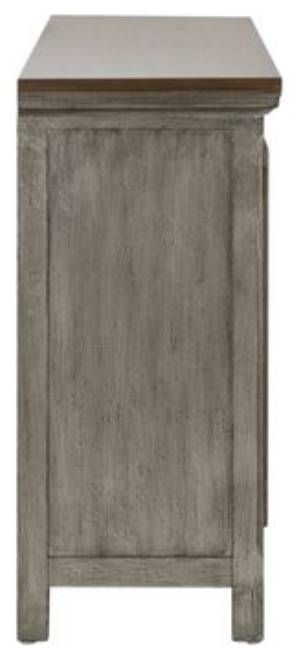 Liberty Furniture Westridge Brown/Wirebrushed Gray 72" Accent Cabinet-3