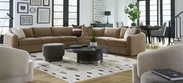 Huntington House Customizable 7507 4-Piece Curved Sectional-1