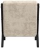 Elements International Marina Brushed Espresso/Langley Cream Accent Chair-4