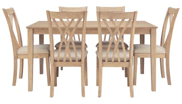 Powell® Starla 7-Piece Natural Dining Set-1