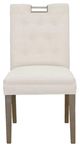 Fairfield® Customizable Entree Dining Nickel Metal Pull Short Button Back Side Chair-1