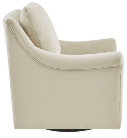 Olliix by Madison Park Aidan Cream Deanna Swivel Chair-1