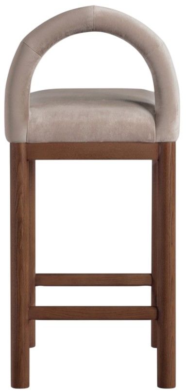 Meridian Furniture Conrad Brown/Taupe Upholstered Counter Stool-4
