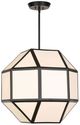 Uttermost® Hoi An Ivory Tyvek/Matte Black 4-Light Geometric Chandelier-4