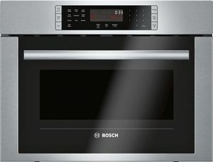 front view of the Bosch® 500 Series 1.6 Cu. Ft. Stainless Steel Electric Speed Oven