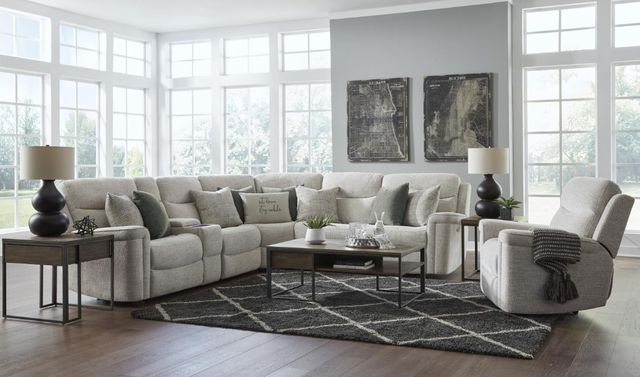 Corinthian Furniture Garland 6-Piece Alabaster Modular Power Reclining Sectional-1