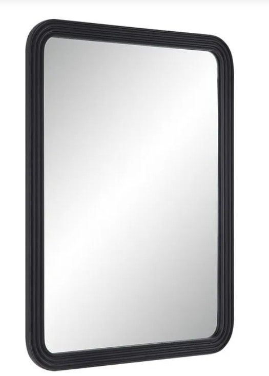Renwil® Nolana Matte Black Accent Mirror-1
