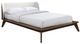 Furniture of America® Lenzburg Beige/Walnut Full Panel Bed-0