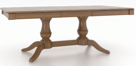 Canadel Customizable Gourmet 82" VS Base Dining Table with One Removable Leaf-0