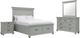 Elements International Slater 4-Piece Gray Queen Platform Bedroom Set-0