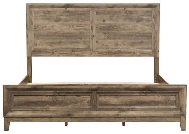 Liberty Furniture Ridgecrest Cobblestone California King Panel Bed-2