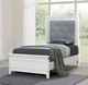 Liberty Furniture Reflections Gray/Pearl White/Rhinestone Full Youth Panel Bed-0