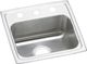 Elkay Lustertone® Classic Lustrous Satin 17" x 16" x 4" 2-Hole Single Bowl Drop-In ADA Sink-0