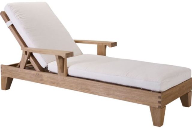 Lane Venture® Saranac Natural/White Adjustable Chaise-0