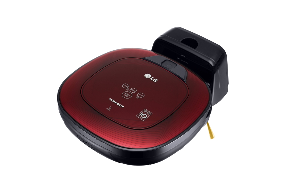 LG Hom-Bot Square Robotic Vacuum-Ruby Red | Gerhard's Appliances