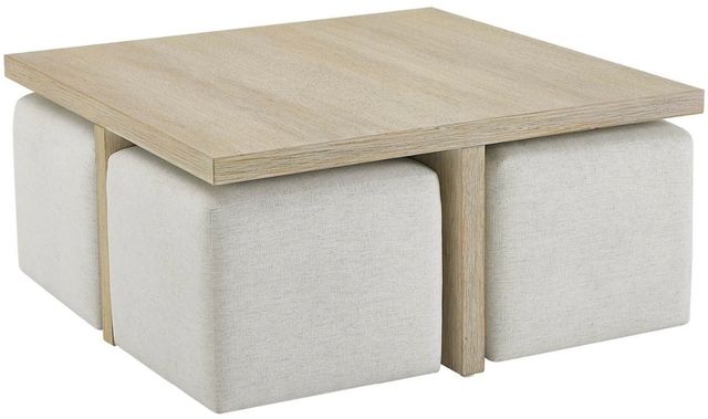 Universal Explore Home™ Oasis Dockside Cocktail Table with 4 Ottoman-0