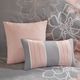 Olliix by Madison Park 6 Piece Grey/Blush Full/Queen Lola Printed Duvet Cover Set-4