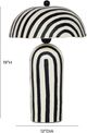 TOV Furniture Maiori Black Striped Table Lamp-2