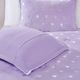 Olliix by Mi Zone Rosalie Purple and Silver Full/Queen Metallic Printed Plush Comforter Set-3