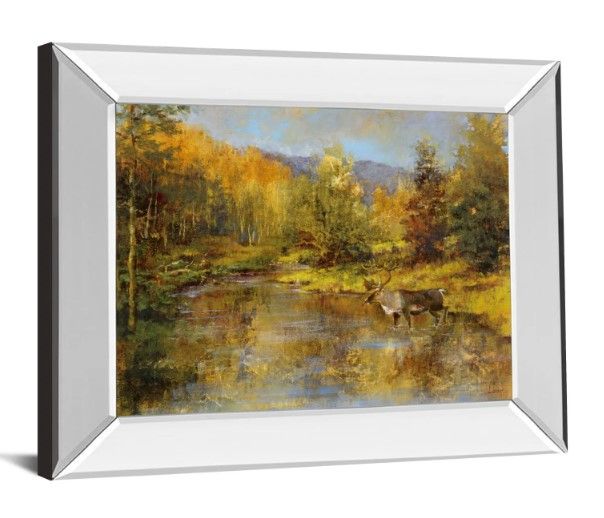 Classy Art Magnificent Valley by Longo Mirrored Frame Wall Art-1