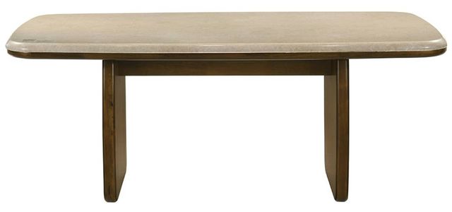 ACME Furniture Kasha Natural Marble Top Dining Table with Vintage Oak Base-3