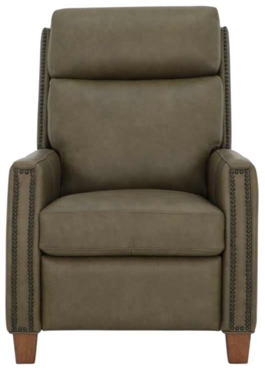 BarcaLounger® Anaheim Oasis Olive Leather Power Recliner-3